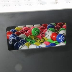 Bingo Blower machine zwart ballen