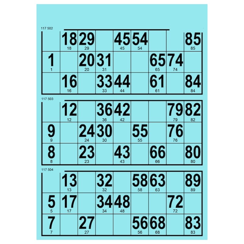 ヴィンテージBINGOチケット3色セット ヴィンテージBINGOチケット3色セット