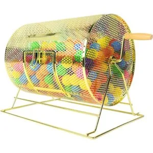 Lottery drum Gold XL with lottery balls