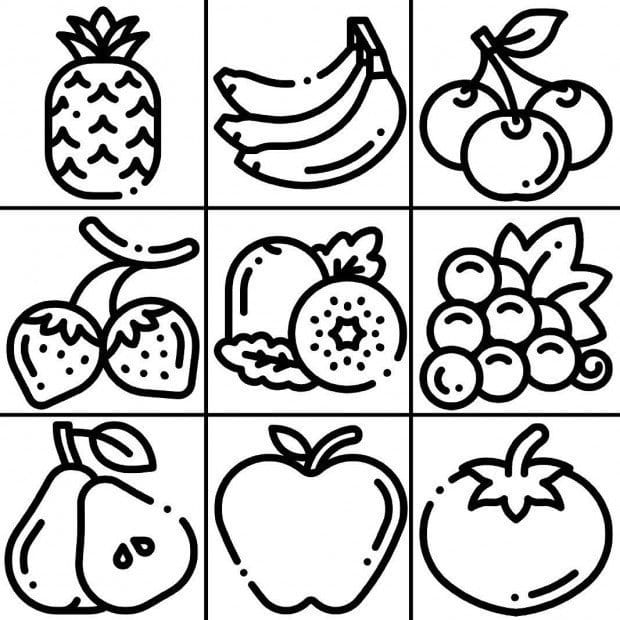 Stempel symbolen FRUIT