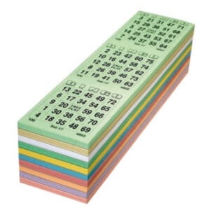bingokaarten kleurenmix