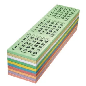 bingo cards color mix