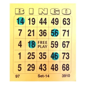 bingokaart bedabberd 45ml blauw