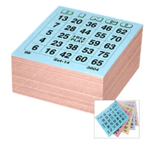 bingo cards 5 game single complete