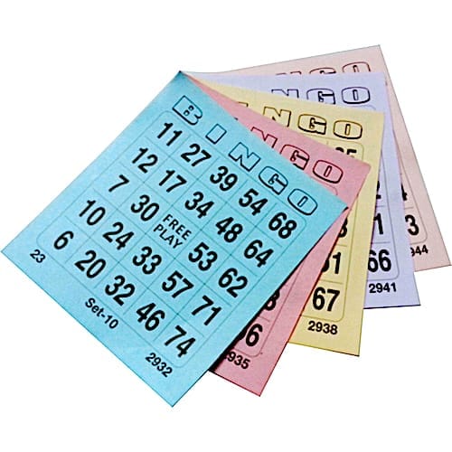 bingokaarten 5 ronden single setje