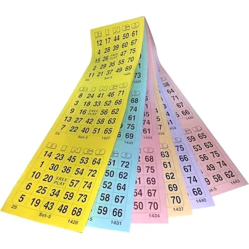 Bingo cards 6 GAME - Specially for 6 rounds I Bingowinkel.nl