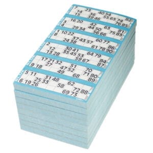 Bingokaarten 1-90 | Blauw