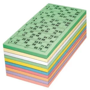 Bingo Cards 1-90 | Color Mix