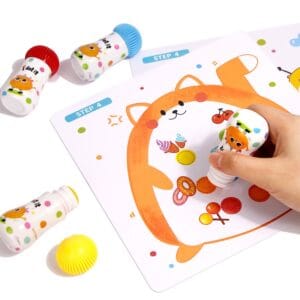 Bingodabbers kids met kleurplaat