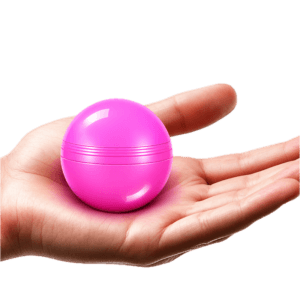 loterijbal roze op hand