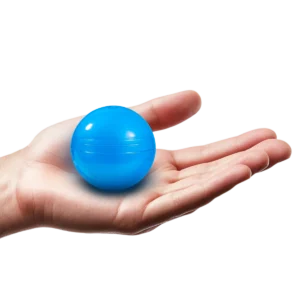 loterijbal blauw op hand