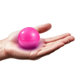 loterijbal roze op hand